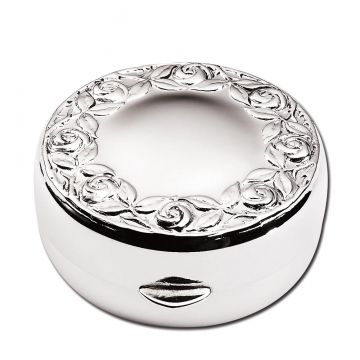 JT Inman Rose Edge Sterling Pill Box image