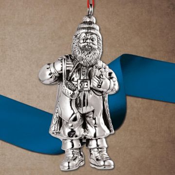 JT Inman Italian Santa Sterling Ornament image