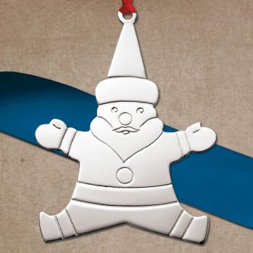JT Inman Santa Sterling Ornament