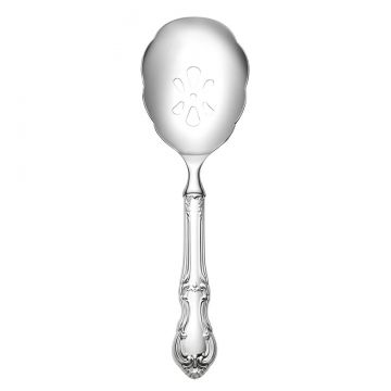 International Joan of Arc Pierced Serving Spoon Sterling Silver image
