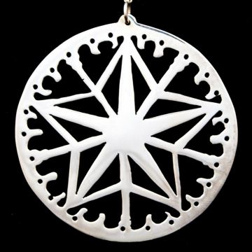 Janna Star Disc Sterling Ornament
