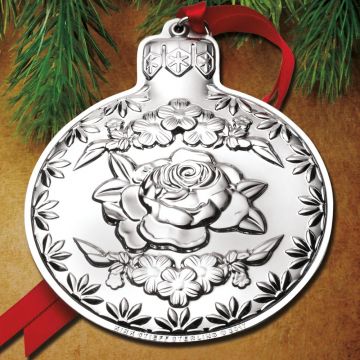 2017 Kirk Repousse Ball 9th Edition Sterling Ornament image