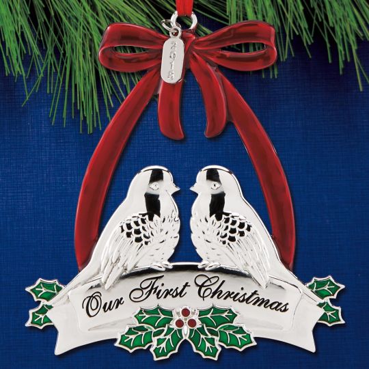 2018 Lenox Our First Christmas Doves Silverplate Ornament Sterling 2018 Lenox Our First Christmas Doves Silverplate Ornament - 2018 Lenox Our First Christmas Doves Silverplate Ornament Sterling