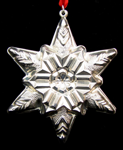 LMS 1970 Two Sided Snowflake Sterling Ornament image