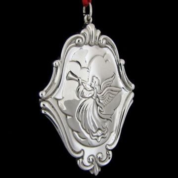 1991 Lunt Herald Angel Gabriel Sterling Ornament image