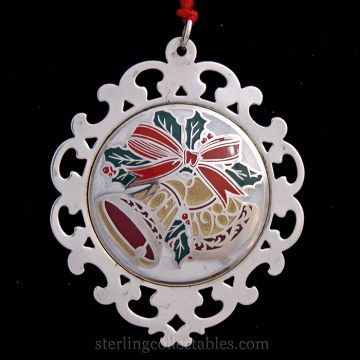 1980 Lunt Noel Sterling & Enamel Ornament