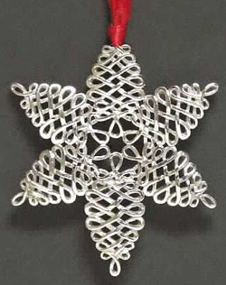 2000 Lunt Snowflake Sterling Ornament
