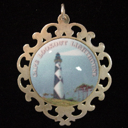 2004 Lunt Lighthouse Sterling & Enamel Ornament image