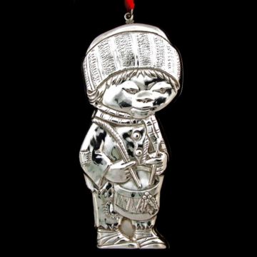 1976 Luther Bookout Drummer Boy Sterling Ornament image