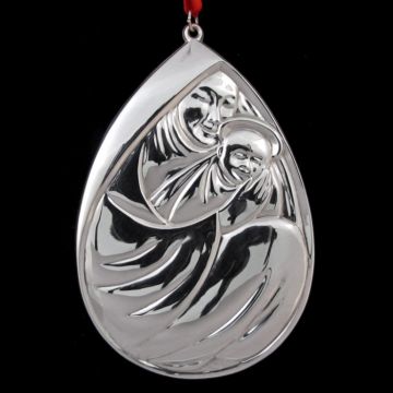 1977 Luther Bookout Mother And Child Sterling Ornament image