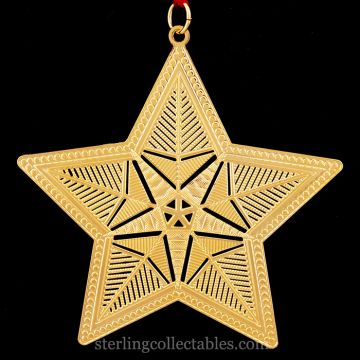 2000 Metropolitan Museum Star Sterling & Goldplate Ornament image