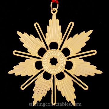 2004 Metropolitan Museum Star Sterling & Goldplate Ornament image
