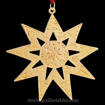 1972 Metropolitan Museum Star Sterling & Goldplate Ornament image