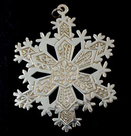 1971 Metropolitan Museum Snowflake Sterling Ornament