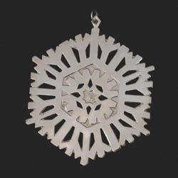 1972 Metropolitan Museum Snowflake Sterling Ornament
