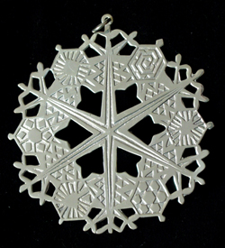 1974 Metropolitan Museum Snowflake Sterling Ornament image