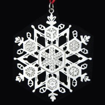 1980 Metropolitan Museum Snowflake Silverplate Ornament image