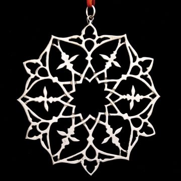 1985 Metropolitan Museum Snowflake Silverplate Ornament image