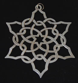 1993 Metropolitan Museum Snowflake Silverplate Ornament image