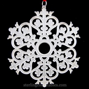 1997 Metropolitan Museum Snowflake Silverplate Ornament image