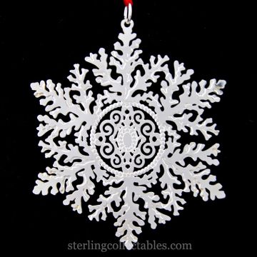 1999 Metropolitan Museum Snowflake Sterling Ornament image
