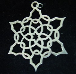 1993 MMA Mini Snowflake Sterling Ornament image