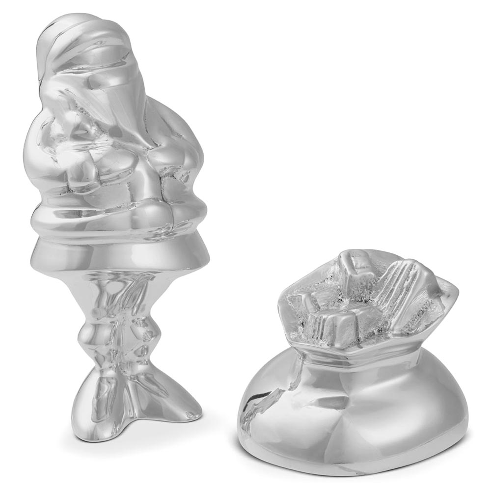 Nambe Mini Santa with Bag Figurine