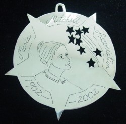 2002 Nantucket Maria Mitchell Sterling Ornament image