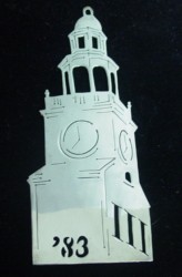 1983 Nantucket Church Sterling Ornament image