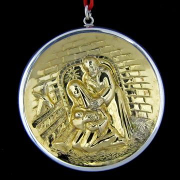 1974 Oneida Nativity Sterling Ornament image