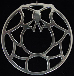 Paul March Wreath Sterling Ornament image