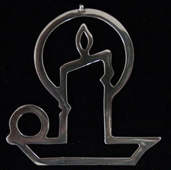 Paul March Candle Sterling Ornament image