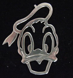 Paul March Donald Duck Sterling Ornament