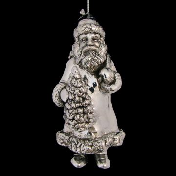 Rebecca Dykstra Santa Father Christmas 3D Sterling Ornament image