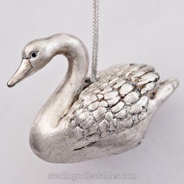 Rebecca Dykstra Swan 3-D Sterling Ornament image