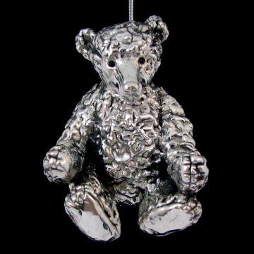 Rebecca Dykstra Teddy Bear 3-D Sterling Ornament