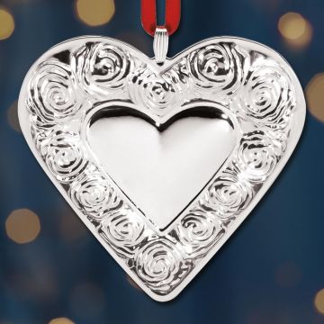 2020 Reed & Barton Heart 3rd Edition Sterling Ornament image