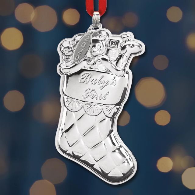 reed & barton baby's first christmas ornament