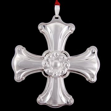 2001 Reed & Barton Cross Sterling Ornament image