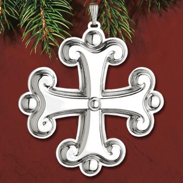 2015 Reed & Barton Christmas Cross 45th Sterling Ornament