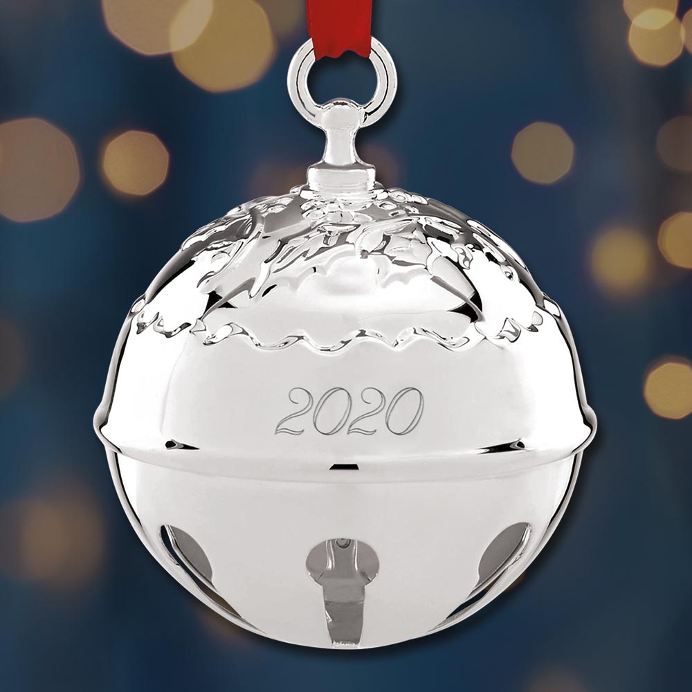 Sterling Collectables: 2020 Reed & Barton Holly Bell Silverplate Ornament