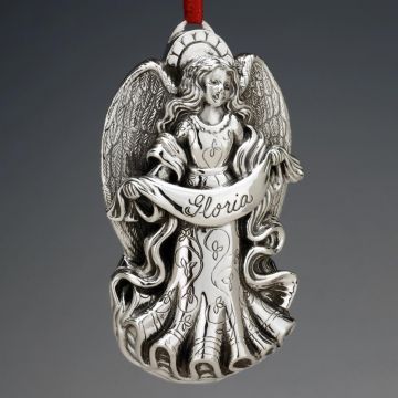 2008 Reed & Barton Christina Angel of Praise Sterling Ornament