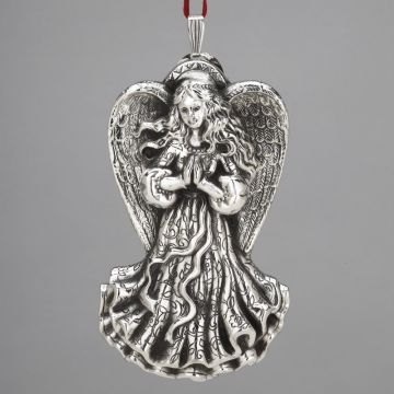2009 Reed & Barton Florence Angel of Prayer Sterling Ornament