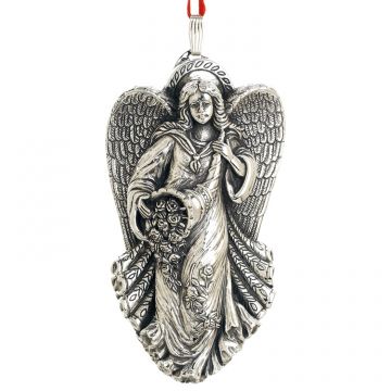 2013 Reed & Barton Gloria Angel of Blessings Sterling Ornament image
