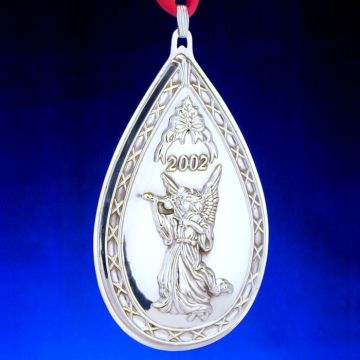 2002 Reed & Barton Waterford Angel Sterling Ornament image