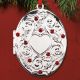 Reed & Barton Holly Berry Locket Silverplate Ornament