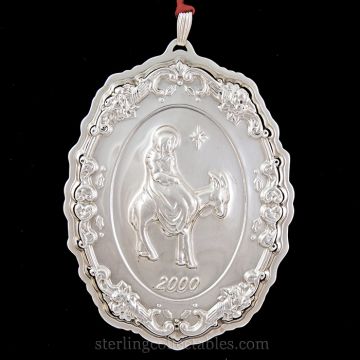 2000 Reed & Barton Nativity Sterling Ornament image