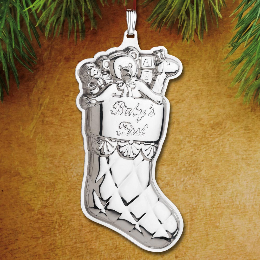 reed & barton baby's first christmas ornament