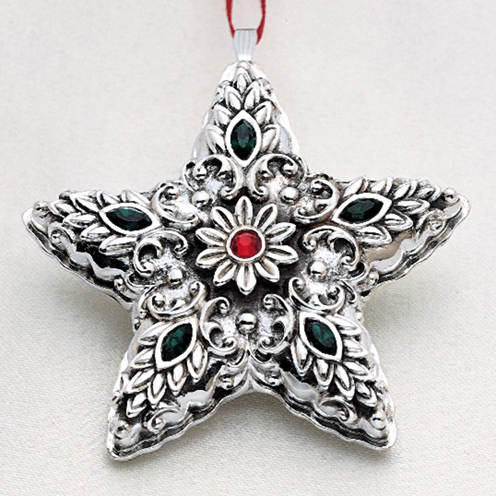 Sterling Collectables: Reed & Barton Jeweled Star Sterling Ornament