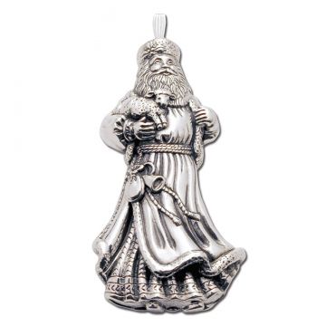 2005 Reed & Barton St Nicholas Santa Sterling Ornament